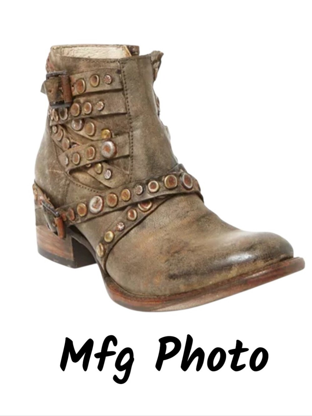Freebird Halo Studded Ankle Boots, Womens 8